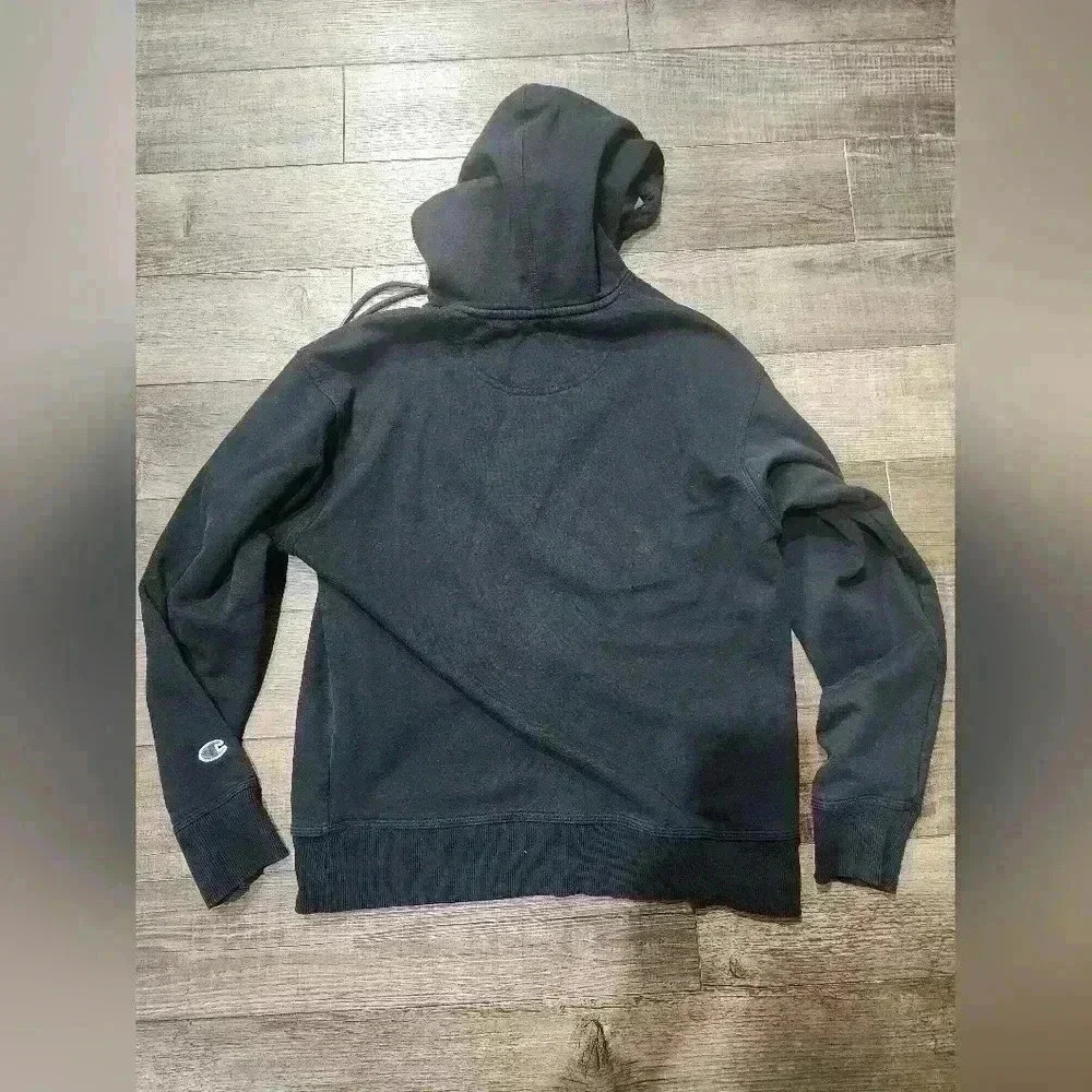 Champion Logo Hoodie Black Size Medium - Picture 4 of 4